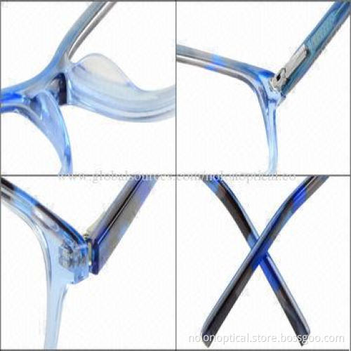 2014 Latest Spring Hinge Acetate Optical Eyeglasses Frame, Customized Logos Available